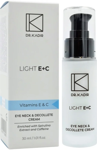Крем для шкіри навколо очей та декольте Лайт Е+С / Light E+C Eye Neck & Decolte Cream / Dr.Kadir купить