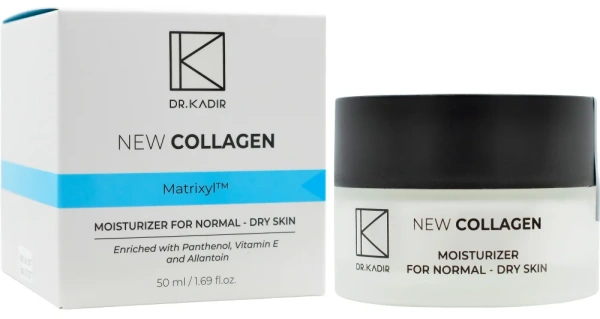 Зволожуючий крем для нормальної та сухої шкіри SPF22 Колаген / Moisturizer For Dry Skin SPF22 New Collagen / Dr.Kadir