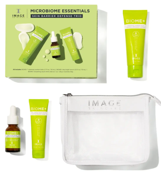 Набір тріо для підтримки захисного бар'єру шкіри Microbiome Essentials / Set Microbiome Essentials Skin Barrier Defense Trio / Image Skincare