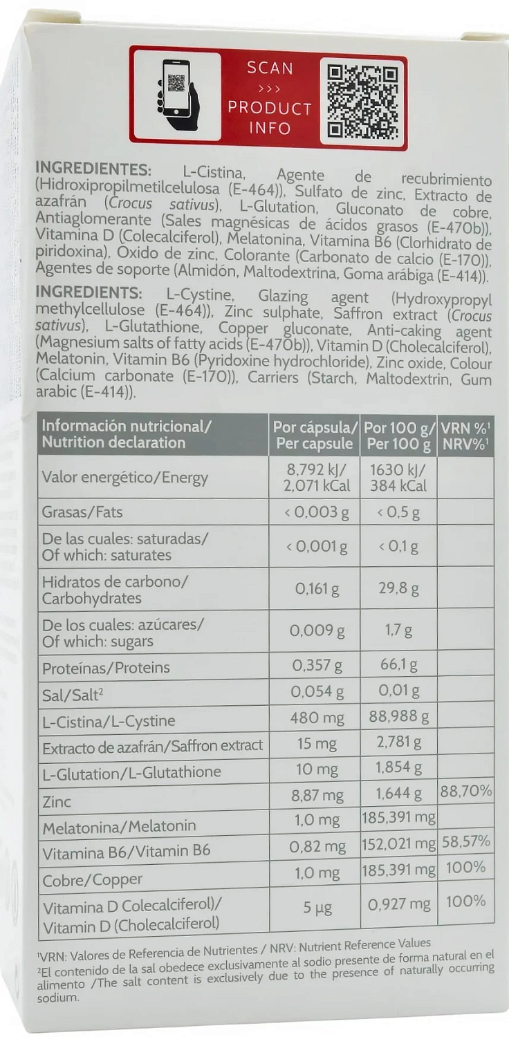 Капсулы против выпадения волос / IRALTONE FORTE MELATONIN / Cantabria labs