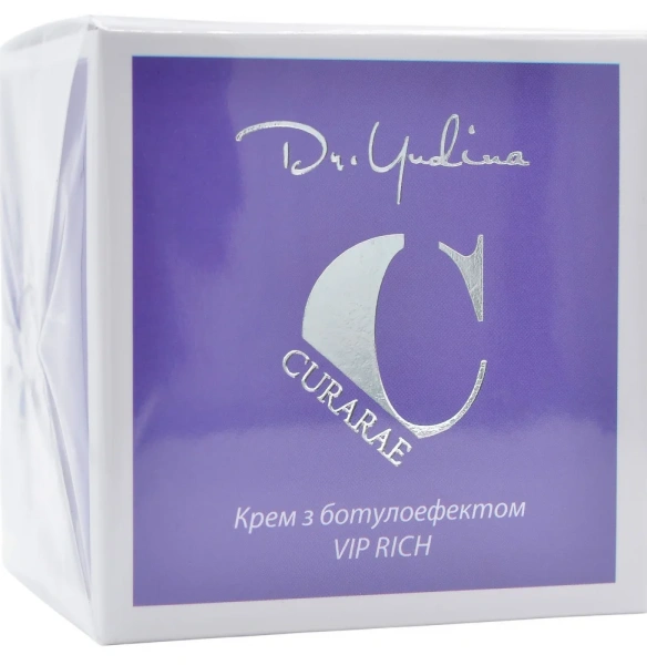 Нічний крем із ботулоефектом / Curarae VIP-rich cream / Dr. Yudina