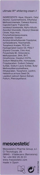 Ultimate W+  осветляющий крем / Ultimate W+  whitening cream / Mesoestetic купить