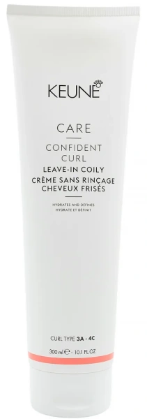 Незмивний засіб для кучерявого волосся / Curl Coily 3A- 4C KEUNE CARE CONFIDENT CURL LEAVE-IN COILY / Keune