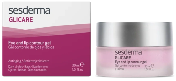 Гель-контур навколо очей і губ / GLICARE EYE AND LIP CONTOUR GEL / Sesderma
