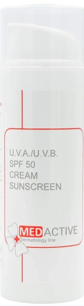 Сонцезахисний крем SPF 50 / U.V.A./U.V.B. SPF 50 cream sunscreen ph – 6,0 -7,0 / Medactive купить