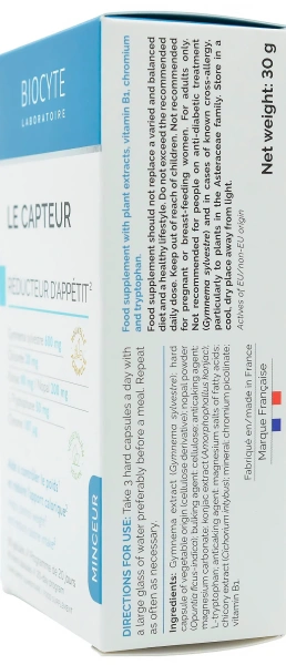 Уменьшение аппетита и тяги к сладкому / LE CAPTEUR /  Biocyte купить