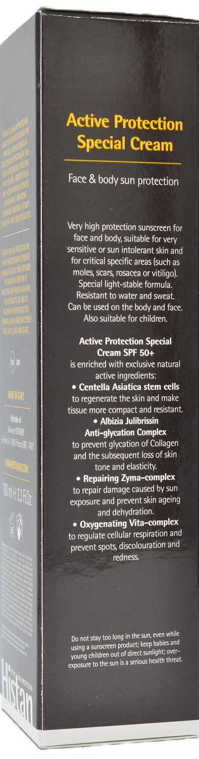 Крем сонцезахисний для обличчя і тіла / Active Protection Special Cream SPF50+ / Histomer