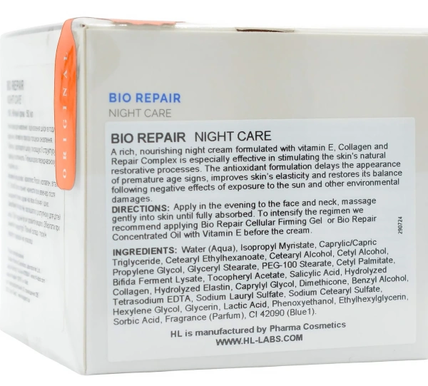Ночной крем для восстановления повреждённой кожи, склонной к куперозу / BIO REPAIR NIGHT CARE / Holy Land купить