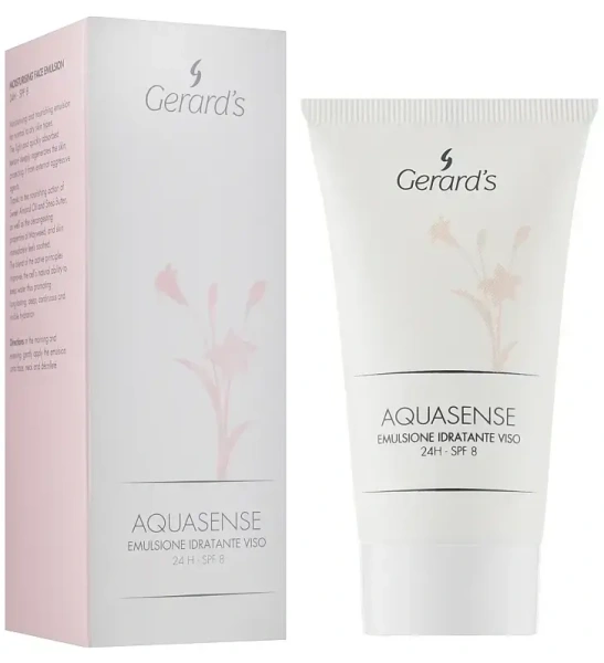 Зволожуюча емульсія для обличчя 24H SPF 8 / AQUASENSE EMULSION / Gerard's