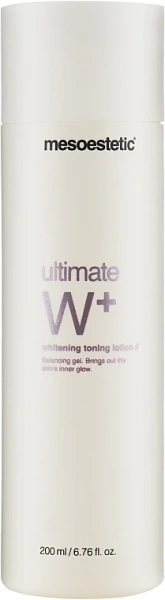 Ultimate W+ осветляющий тонизирующий лосьон / Ultimate W+ whitening toning lotion / Mesoestetic купить