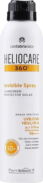Сонцезахисний спрей Невидимка SPF50+ Heliocare 360º / HELIOCARE 360º INVISIBLE SPRAY SPF50 + / Cantabria Labs