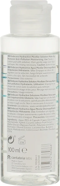 Гідроактивна міцелярна вода із зволожуючою дією /  Endocare Hydractive Micellar Solution / Cantabria Labs купить