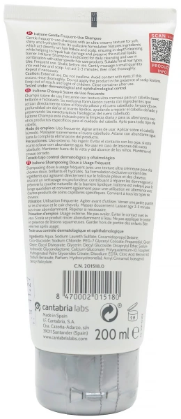 Шампунь делікатний для щоденного використання /  IRALTONE CHAMPU SUAVE DE USO FRECUENTE / Cantabria labs купить