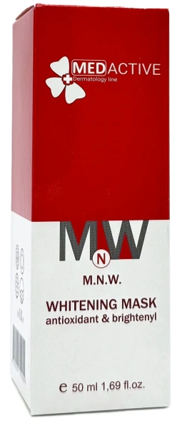 Антиоксидантна маска з освітлювальним ефектом / M.N.W. WHITENING MASK antioxidant & brightenyl ph – 6,0 – 7,0 /  Medactive купить