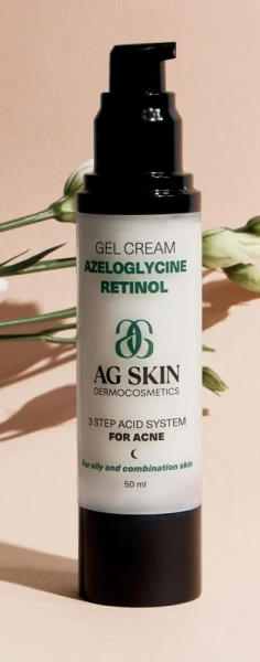 Гель-крем з азелогліцином та ретинолом / Gel cream azeloglycine retinol / AG Skin