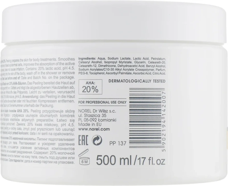 Пилинг для тела AHA 20% / Body peeling AHA 20% / Norel купить