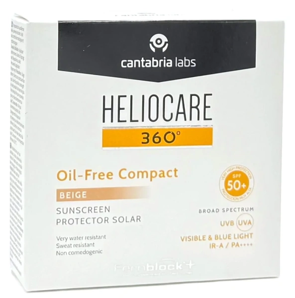 Сонцезахисна компактна пудра з тоном для комбінованої шкіри / HELIO 360 OIL-FREE COMPACT / Cantabria Labs купить