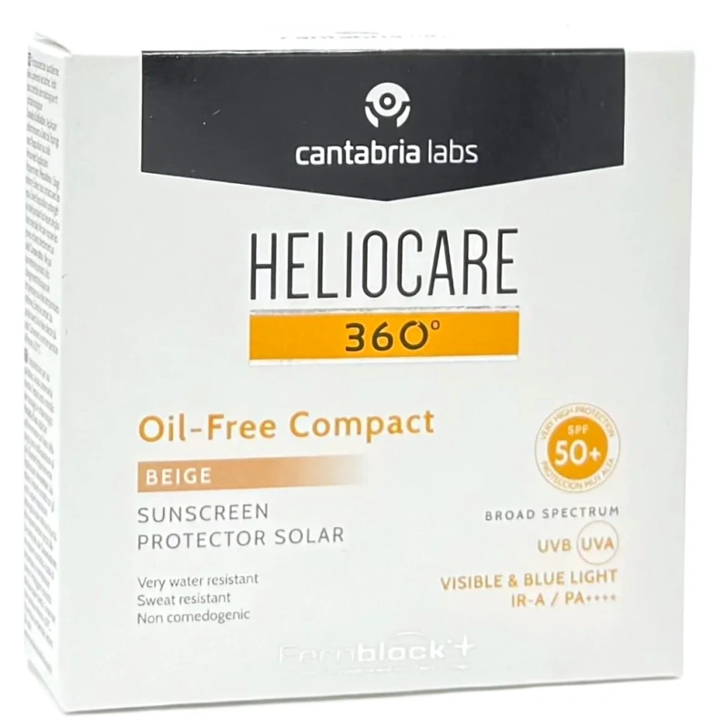 Сонцезахисна компактна пудра з тоном для комбінованої шкіри / HELIO 360 OIL-FREE COMPACT / Cantabria Labs купить