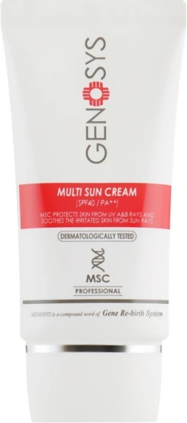 Солнцезащитный крем, SPF 40 ++ / Multi Sun Cream (MSC) / Genosys  купить