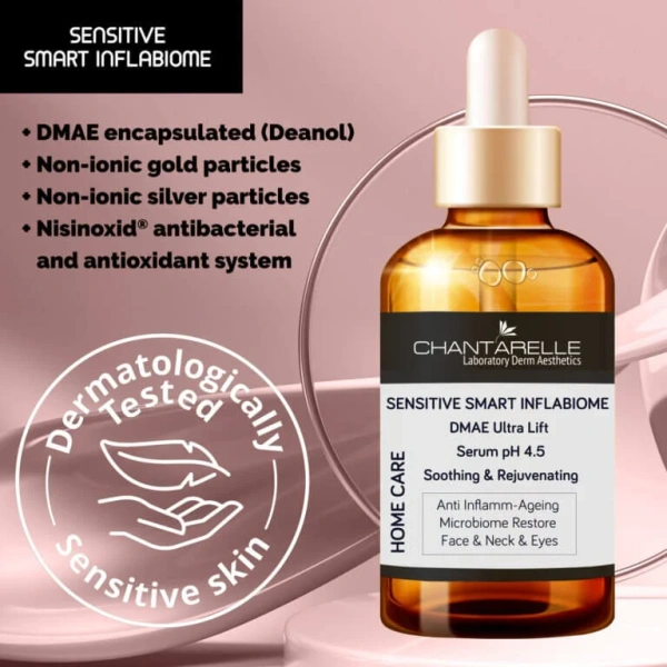 Ліфтинг-сироватка для чутливої ​​шкіри / DMAE Ultra Lift Serum pH 4.5 Soothing & Rejuvenating / Chantarelle купить
