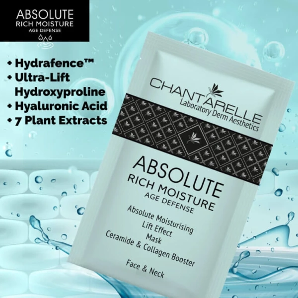 Маска с лифтинг-эффектом – абсолютное увлажнение / Absolute Moisturizing Lift Effect Mask CERAMIDE & COLLAGEN BOOSTER Face & Neck / Chantarelle купить