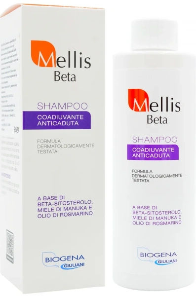 Лікувально-профілактичний шампунь від випадіння волосся / MELLIS BETA / Biogena