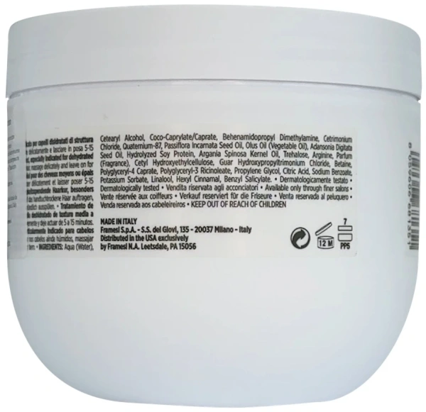Маска для интенсивного восстановления волос / Morphosis Sublimis Oil Deep Treatment / Framesi