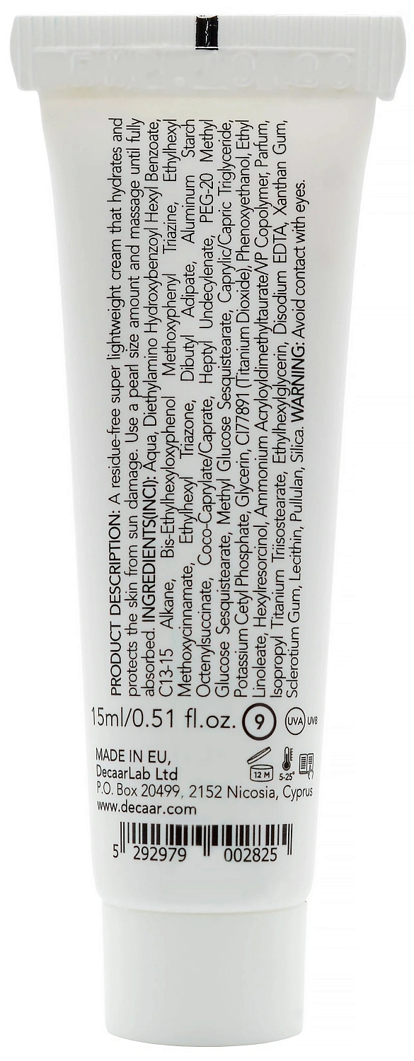 Крем-фильтр Люминос суперлегкий для сияния SPF50 / Advanced Luminous SPF50 / DECAAR