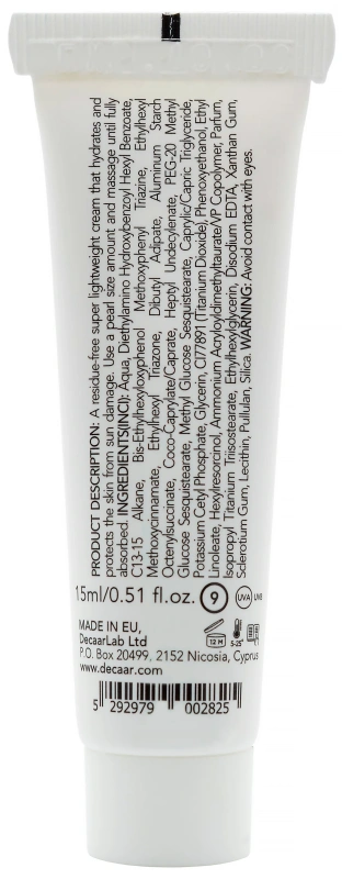 Крем-фильтр Люминос суперлегкий для сияния SPF50 / Advanced Luminous SPF50 / DECAAR