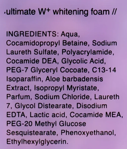 Ultimate W + освітлююча пінка для вмивання / Ultimate W + whitening foam / Mesoestetic купить