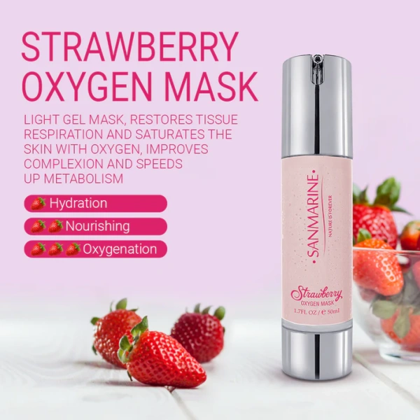 Кислородная маска с клубникой / STRAWBERRY OXYGEN MASK / Sanmarine купить