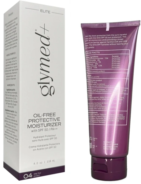 Солнцезащитный крем с SPF 50 / Oil-Free Protective Moisturizer with SPF 50 / GlyMed Plus