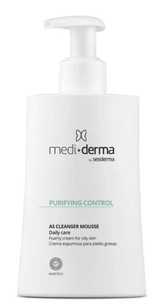 Очищаючий крем для вмивання із саліциловою кислотою / Soap-free Foam Cream with Salicylic Acid / Mediderma