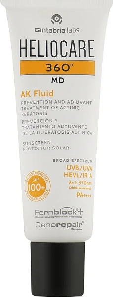 Сонцезахисний крем-флюїд АК SPF100+ Heliocare 360º / HELIOCARE 360º AK 100+ / Cantabria Labs купить