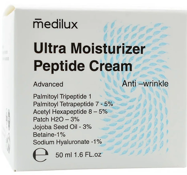 Увляжняющий крем пептид / Ultra Moisturizer Peptide Cream Advanced / Medilux купить