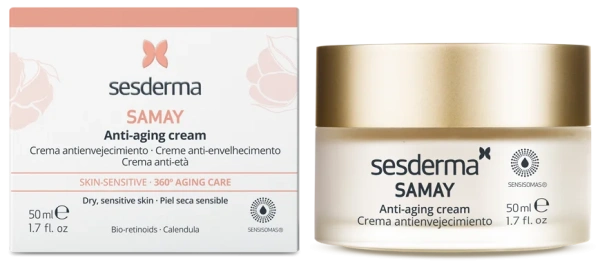 Антивіковий крем для чутливої ​​шкіри / Samay Anti-Aging Cream / Sesderma