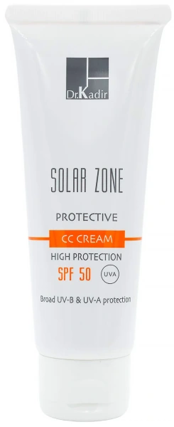 Сонцезахисний зволожуючий СС-крем з тоном SPF50+ / Solar Zone protective CC cream SPF50+ / Dr.Kadir купить