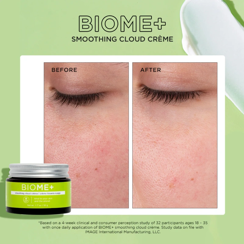 Увлажняющий крем-мусс со скваланом / Biome + Smoothing Cloud Cream / Image Skincare купить