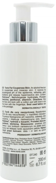 Тоник против красноты для капиллярной кожи / Tonic for couperose skin / Norel купить