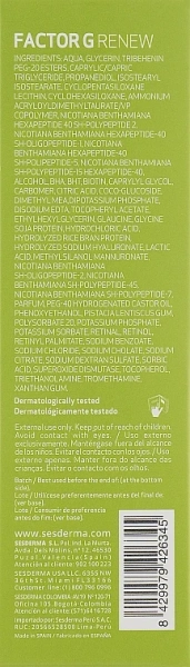 Омолаживающий крем для овала лица и шеи  / FACTOR G Renew Oval Face & Neck / Sesderma купить