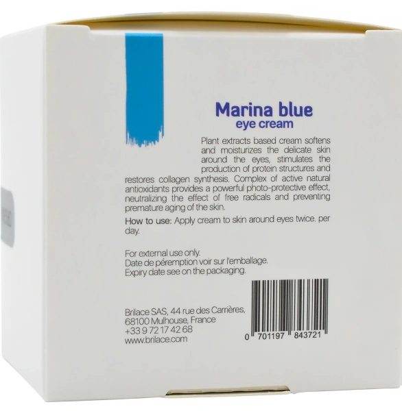 Крем для кожи вокруг глаз / Marina blue eye cream / Brilace купить