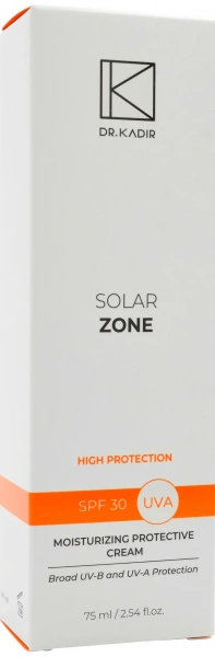 Солнцезащитный увлажняющий крем SPF30+ / Solar Zone moisturizing protective cream SPF30+ / Dr.Kadir купить