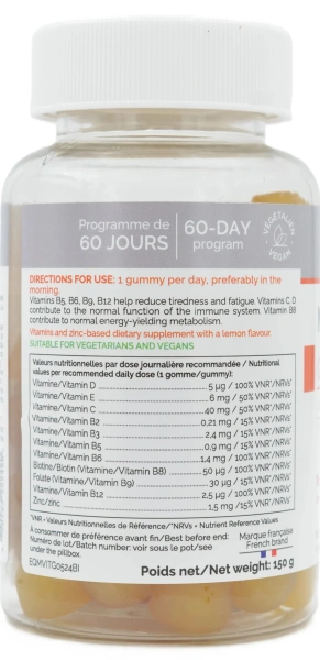Жевательные конфеты, 9 витаминов и 1 минерал / Multivit Gummies / Biocyte купить