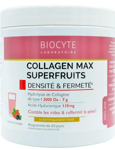 Бустер, колаген 7 г + ГК + вітаміни / Collagen Max Superfruits / Biocyte купить