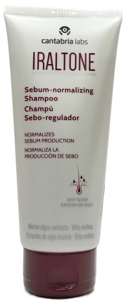 Шампунь себорегулюючий для жирной кожи головы / Iraltone Saboregulating Shampoo / Cantabria labs купить