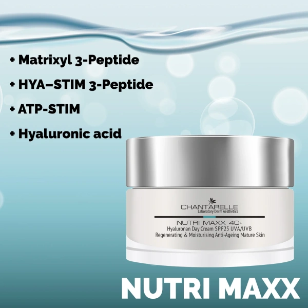 Денний крем з пептидами і гіалуроновою кислотою SPF25 / Hyaluronan Day Cream SPF25 UVA / UVB Anti-Ageining Regenerating & Moisturising / Chantarelle купить