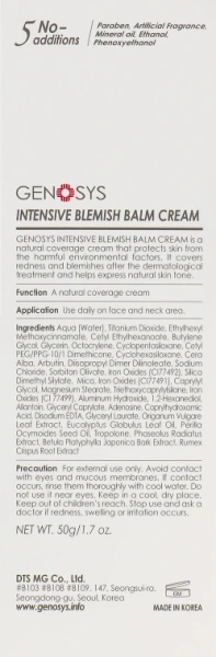 Cолнцезащитный тонирующий  BB-крем, SPF30 ++ / Blemish Balm Cream (BBC) /  Genosys    купить