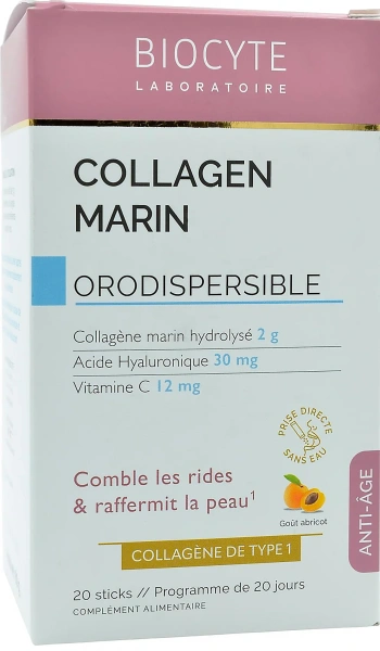 Коллаген для упругости и молодости кожи / COLLAGEN MARIN ORODISPERSIBLE / Biocyte купить