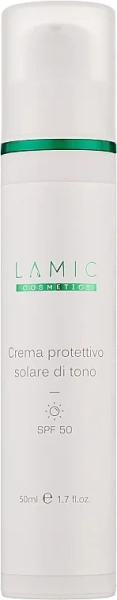 Тональний крем із SPF 50 для захисту та вирівнювання кольору шкіри Crema protettivo solare tono SPF 50 / Lamic Cosmetici