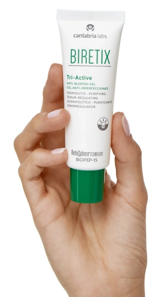 Гель три-актив для кожи с акне Biretix / BIRETIX TRI ACTIVE GEL / Cantabria Labs купить